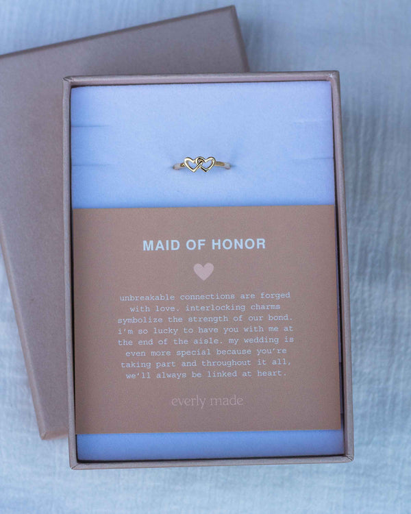 Linked Hearts Ring • Maid-of-honor