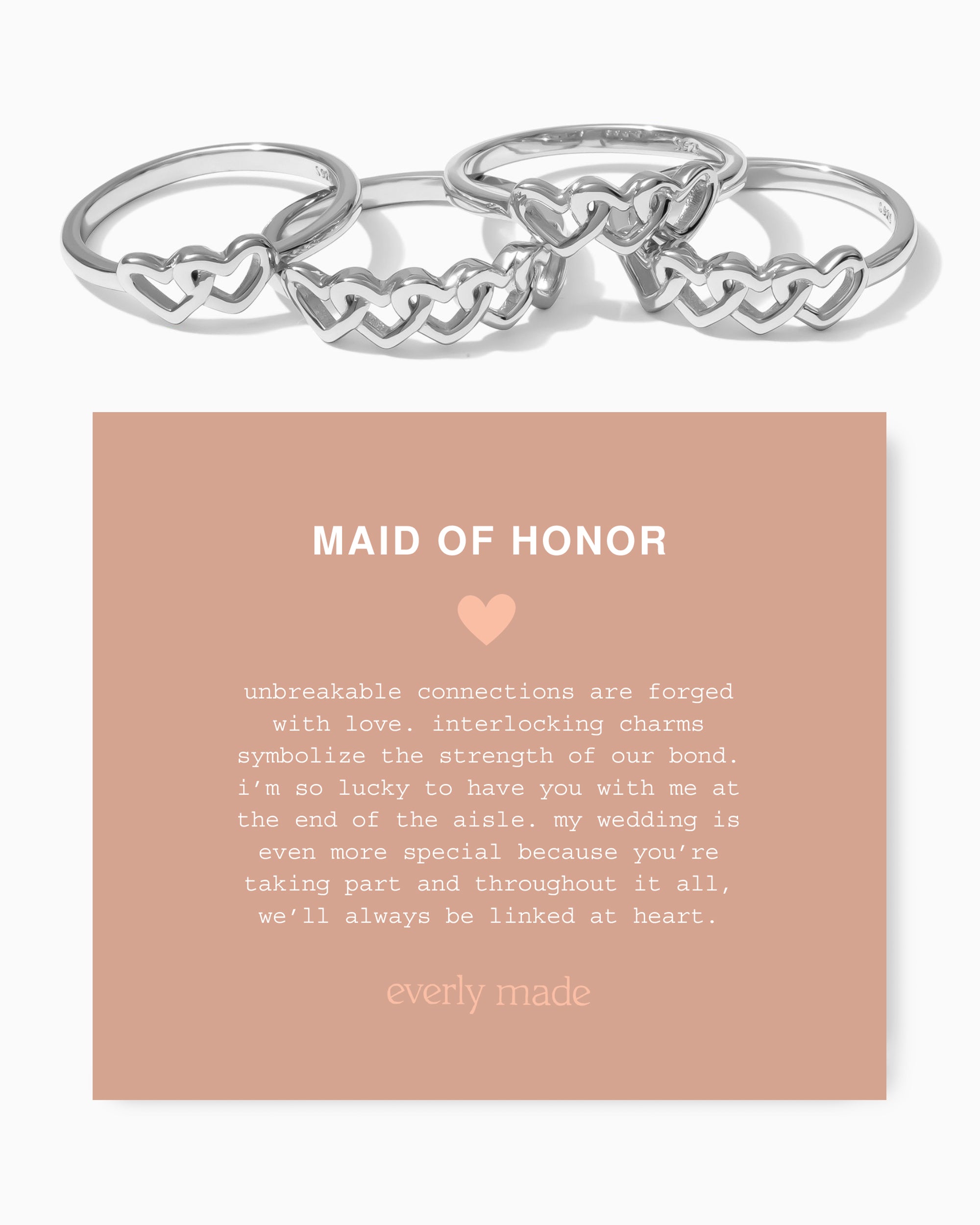 Linked Hearts Ring • Maid of honor