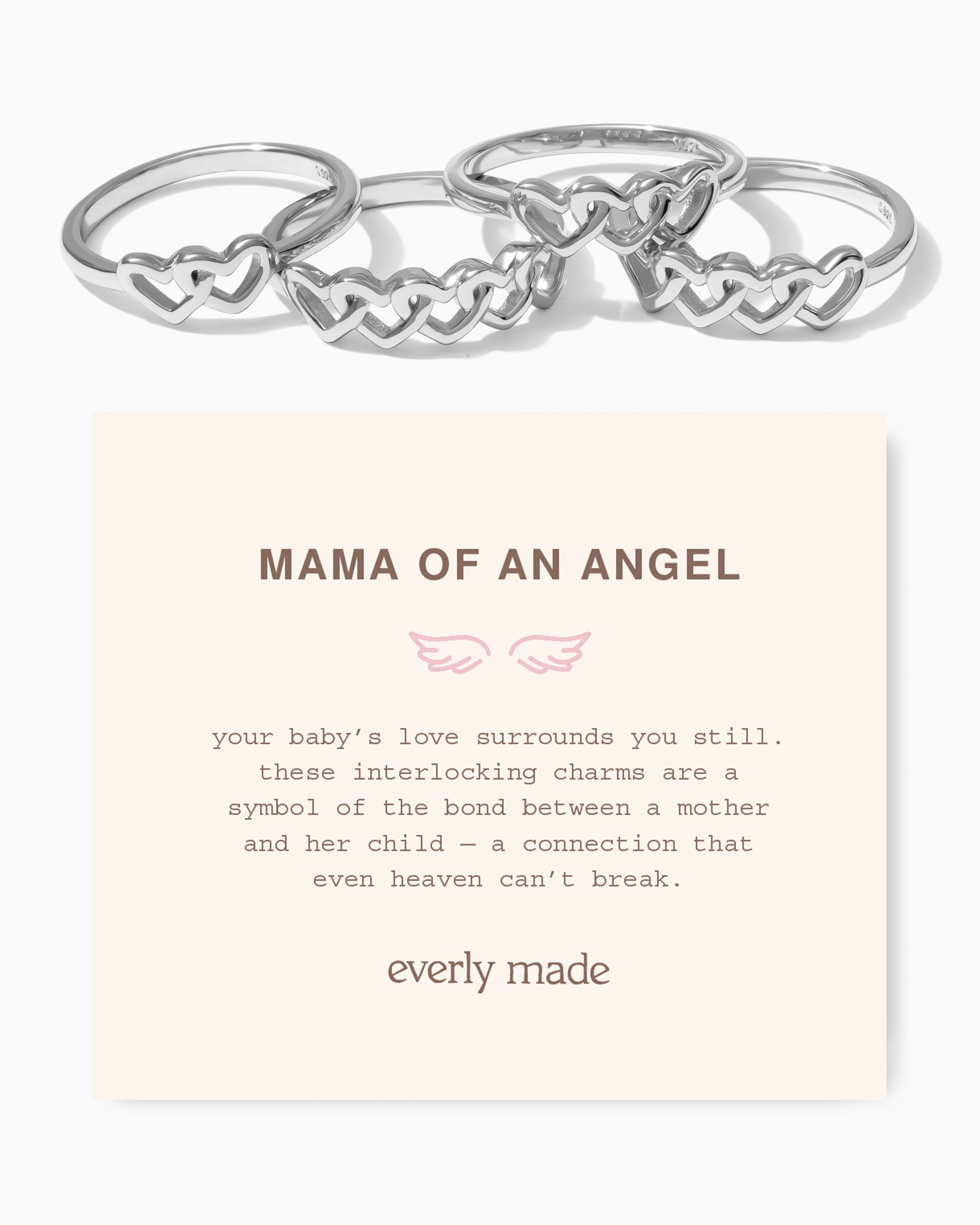 Linked Hearts Ring • Mama of an Angel