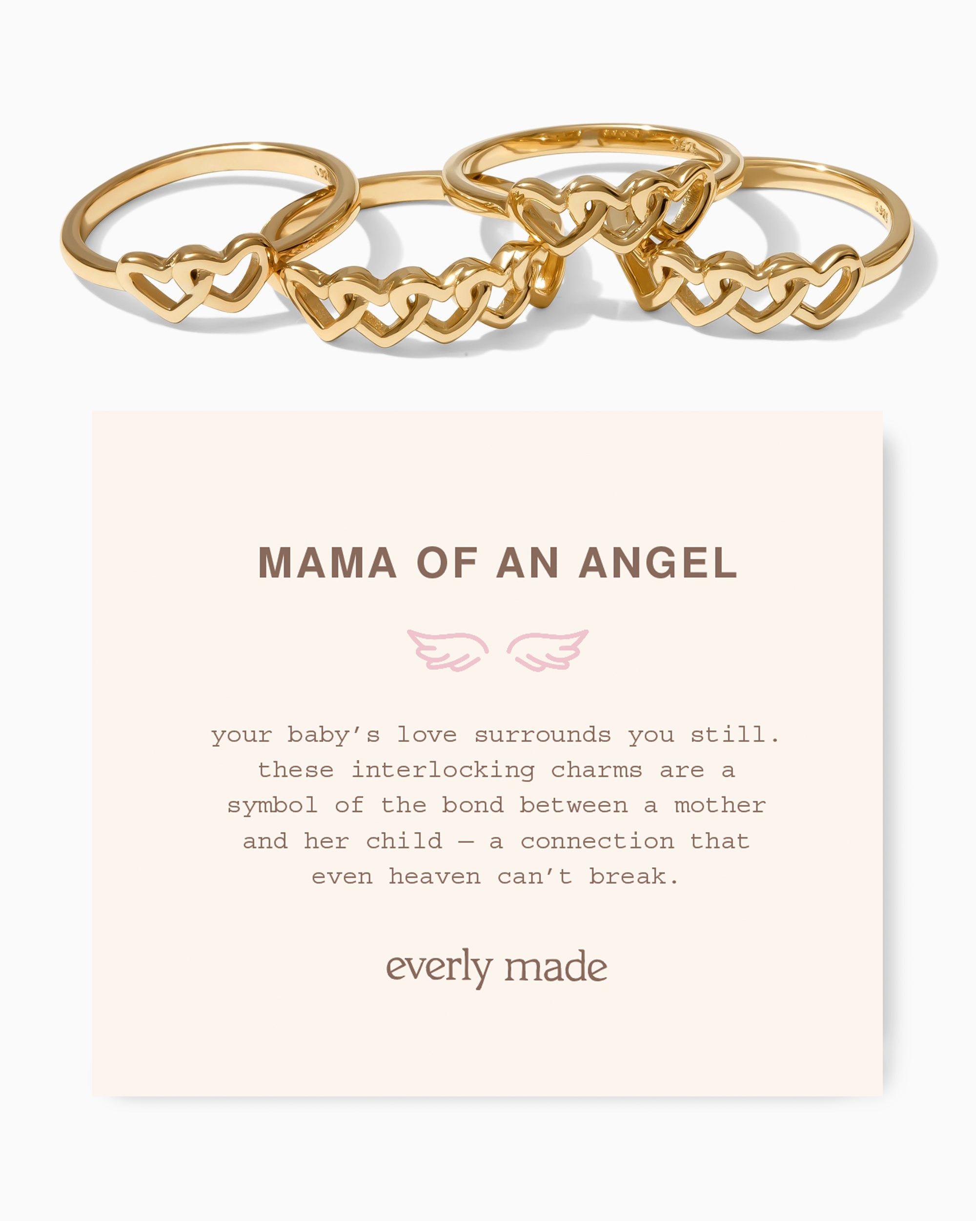 Linked Hearts Ring • Mama of an Angel