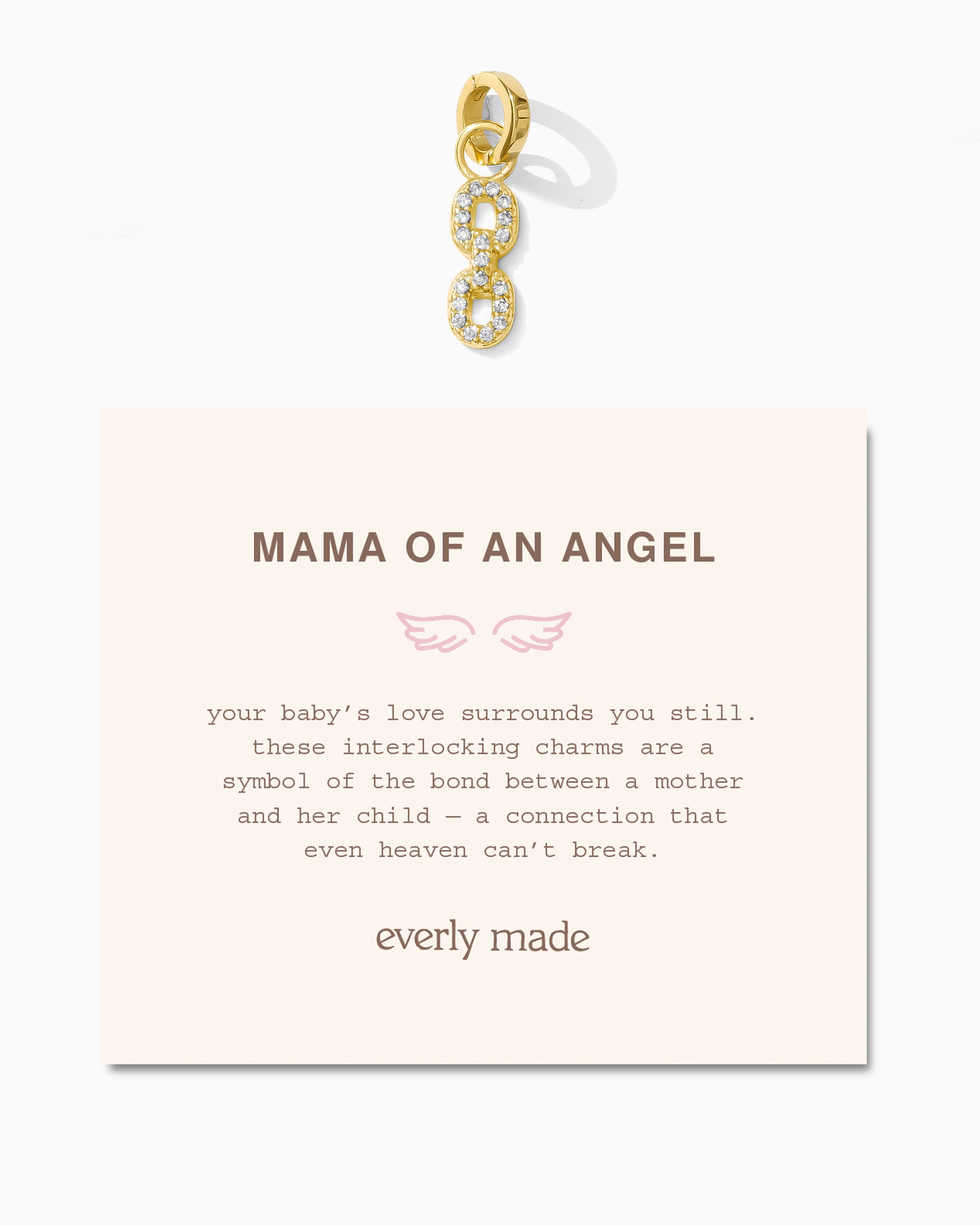 Pavé Linked Clarke Charm • Mama of an Angel