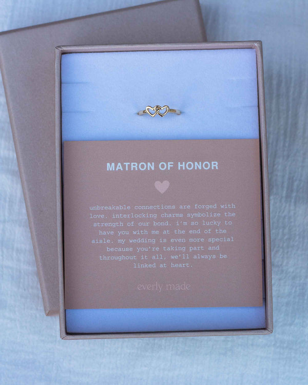 Linked Hearts Ring • Matron-of-honor