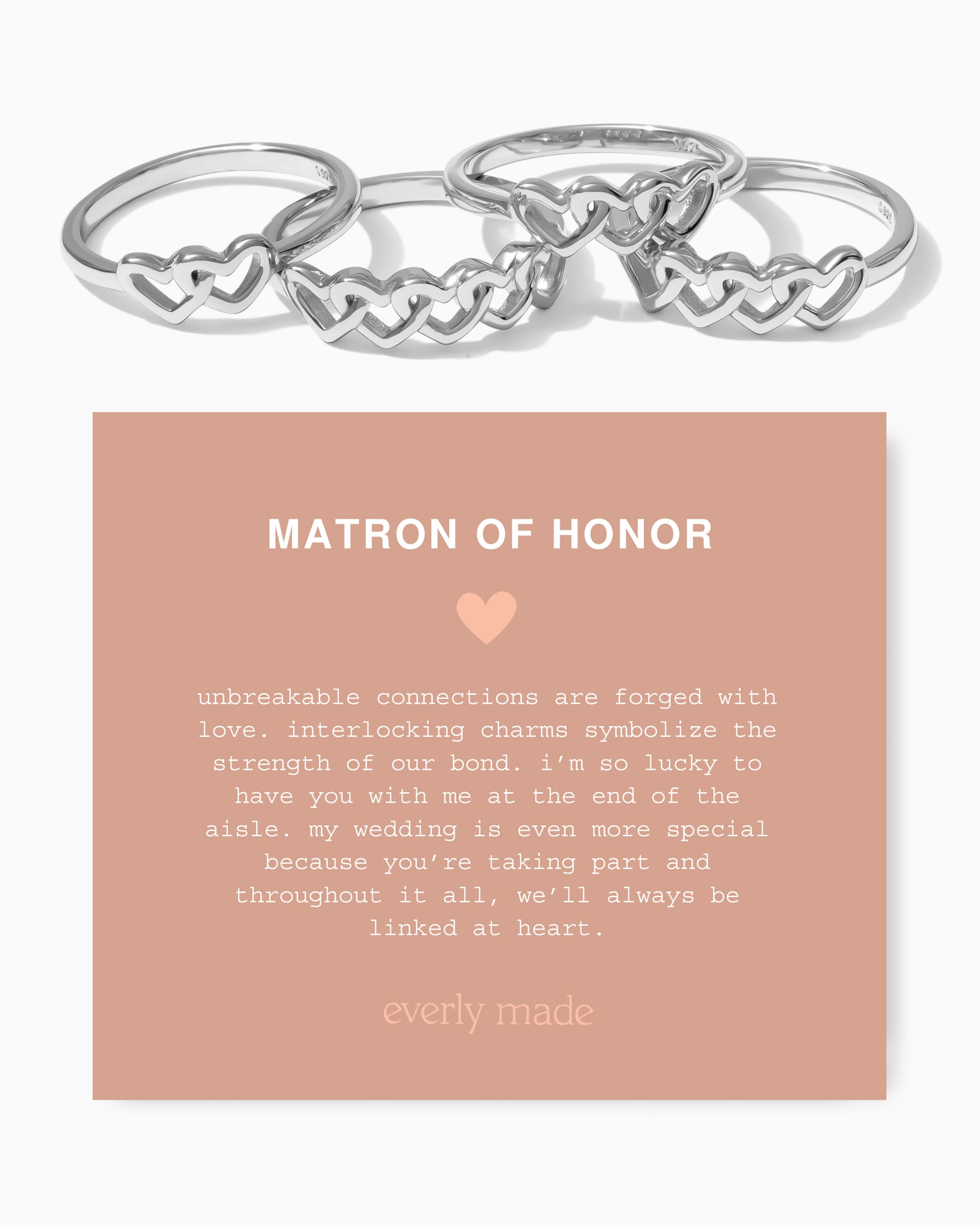 Linked Hearts Ring • Matron of honor