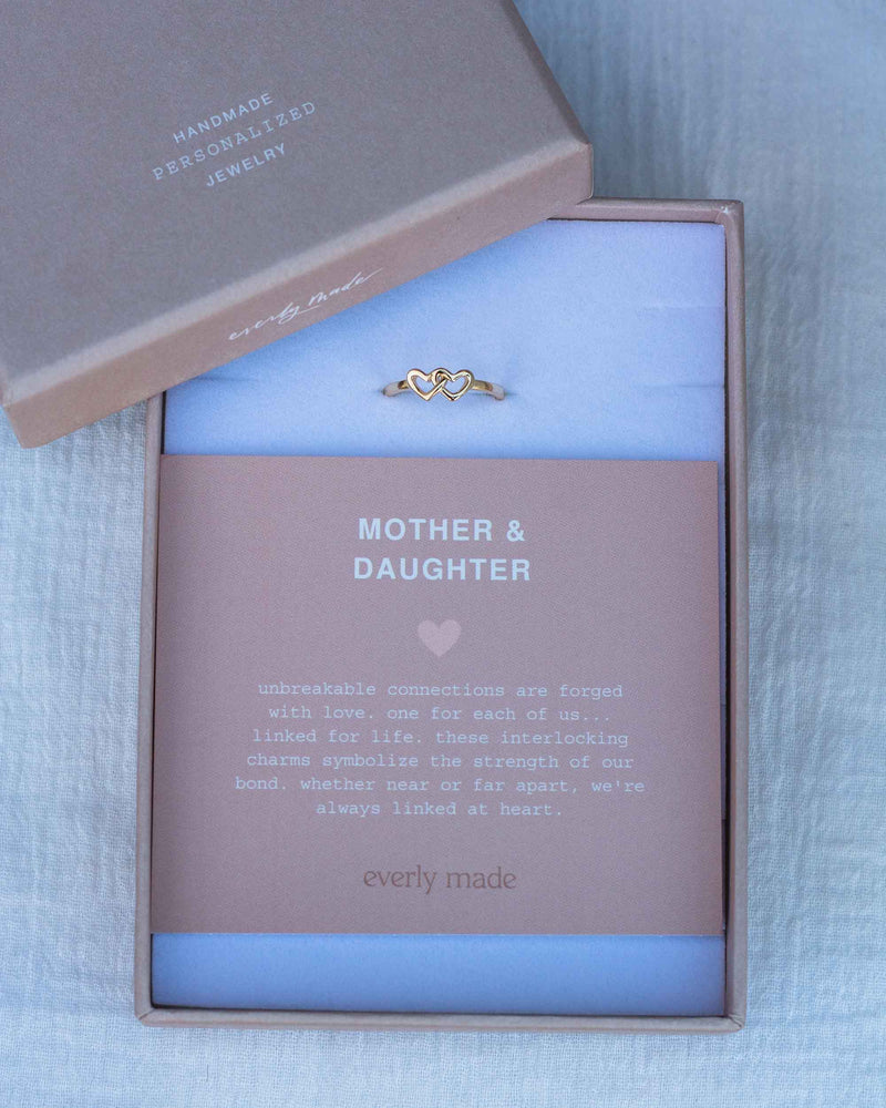 Linked Hearts Ring • Mother & Daughter