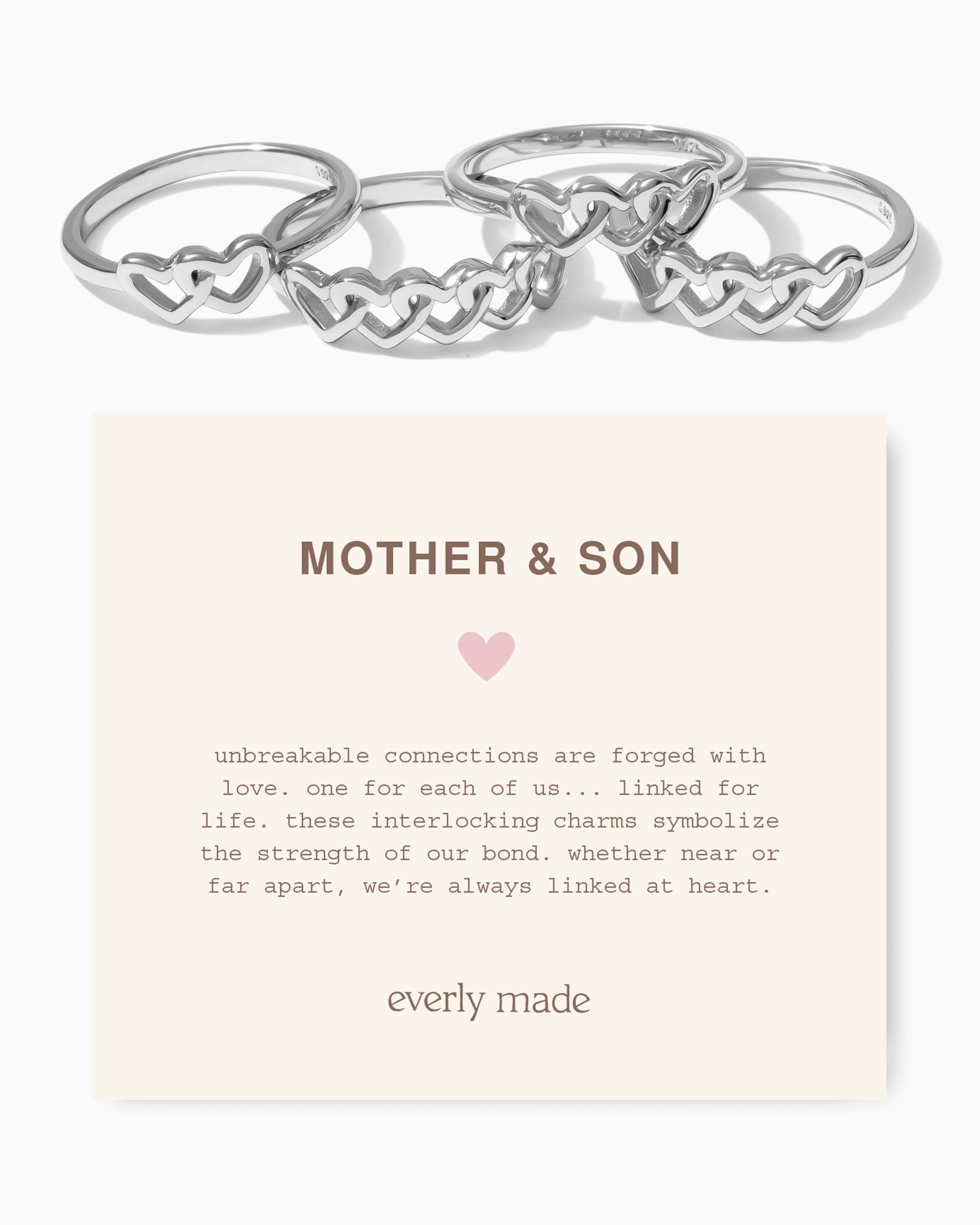 Linked Hearts Ring • Mother & Son