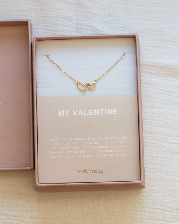 Linked Hearts Necklace • My Valentine