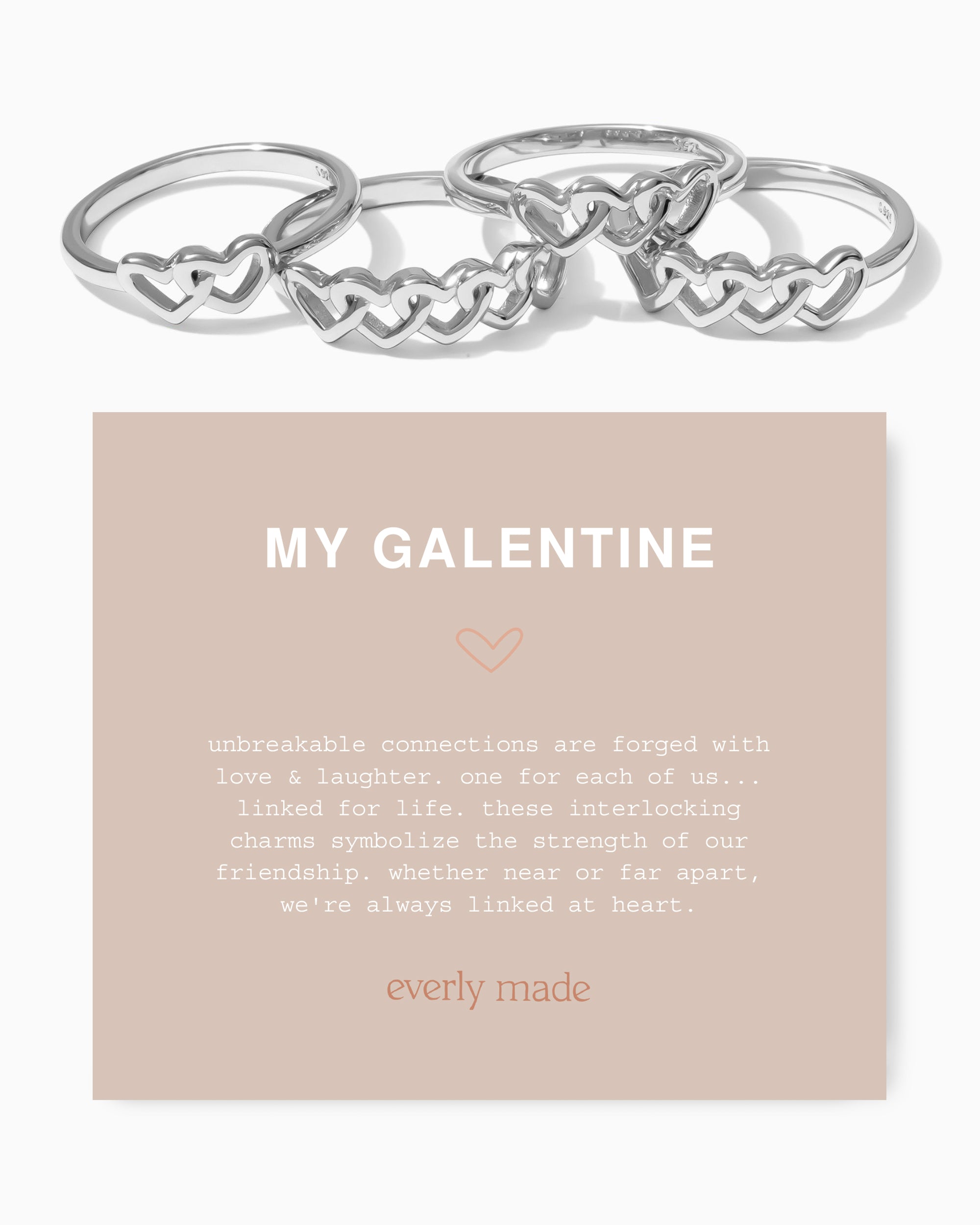 Linked Hearts Ring • My Galentine