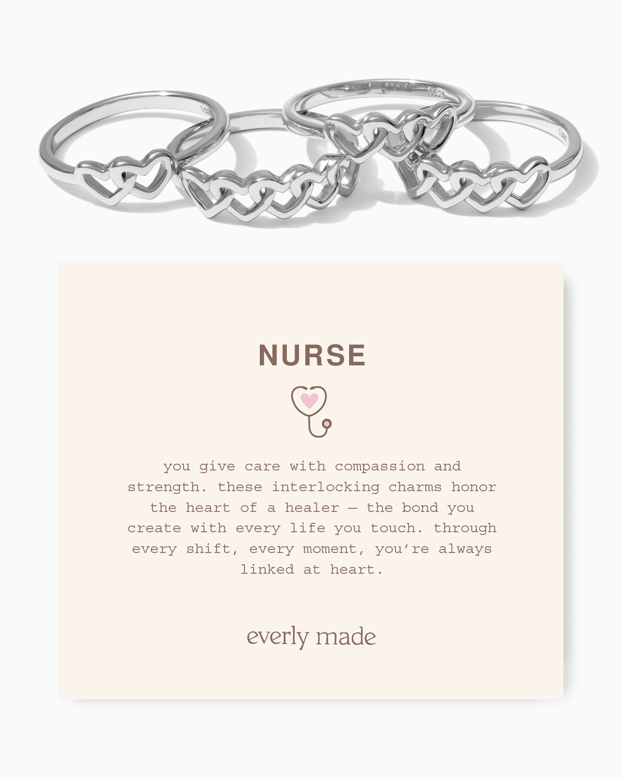 Linked Hearts Ring • Nurse
