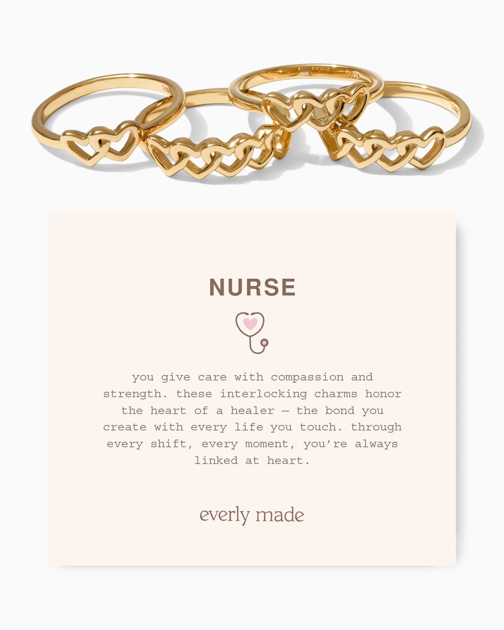 Linked Hearts Ring • Nurse
