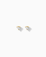 Peyton Tiny Heart CZ Stud Earrings