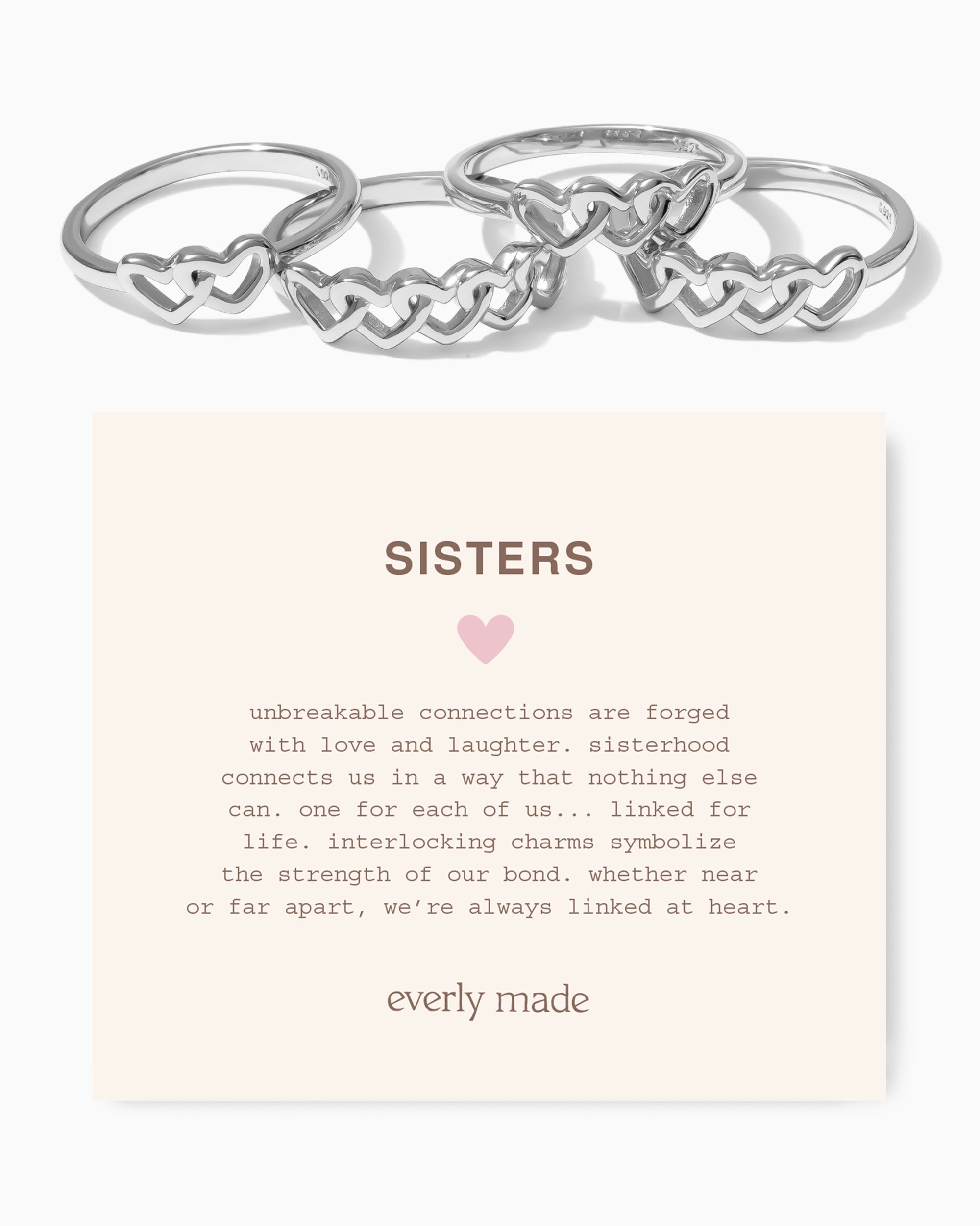 Linked Hearts Ring • Sisters