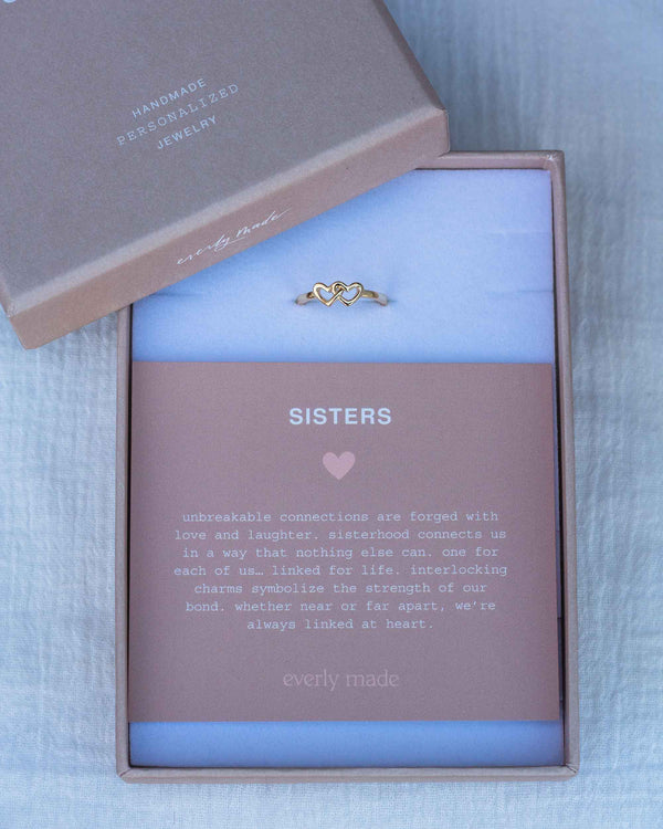 Linked Hearts Ring • Sisters