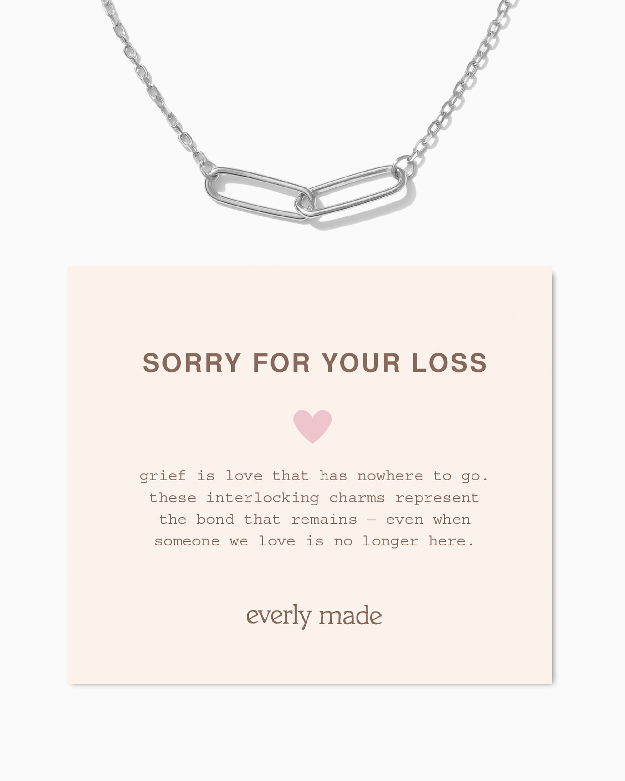 Linked Necklace • Sorry for your Loss