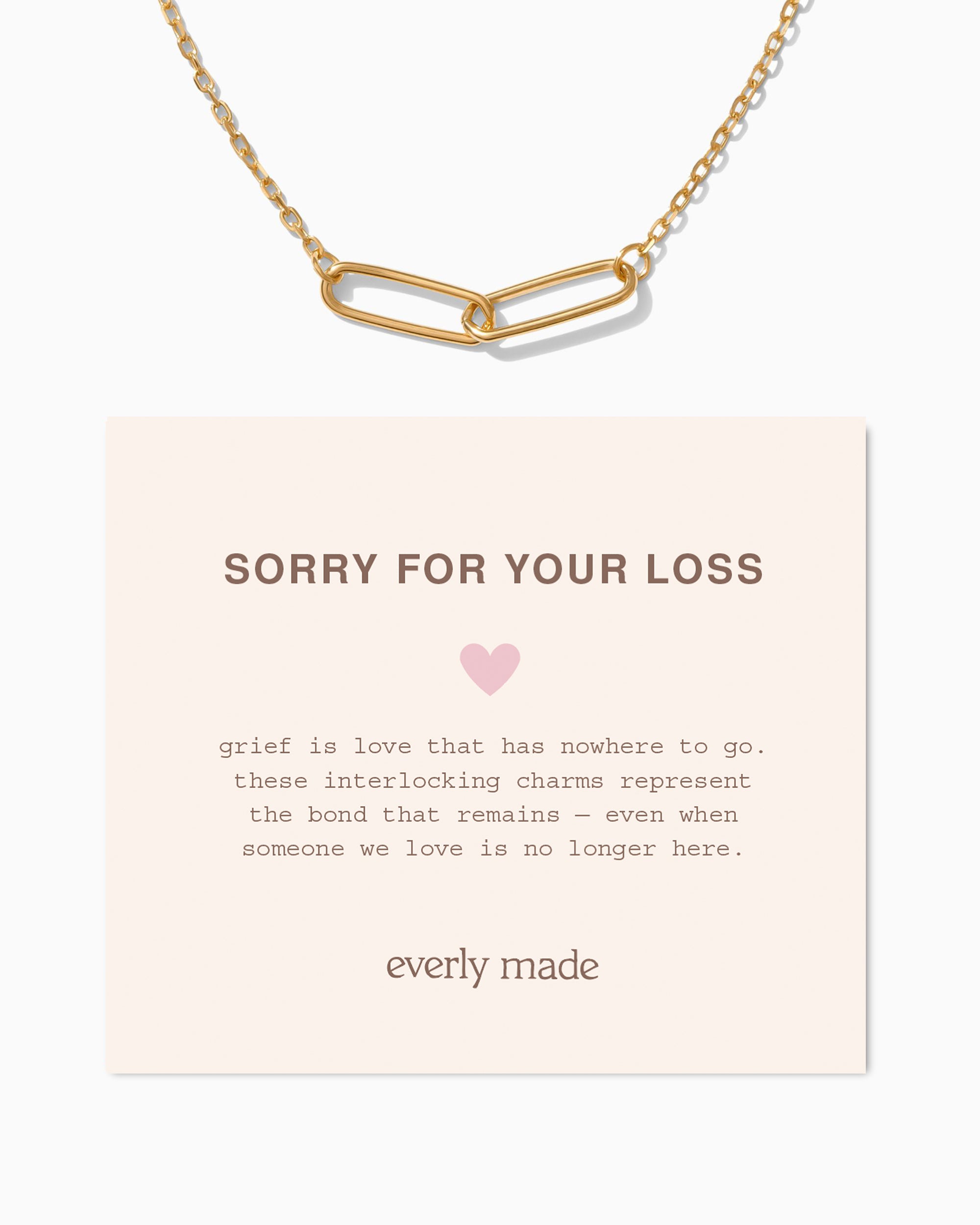 Linked Necklace • Sorry for your Loss