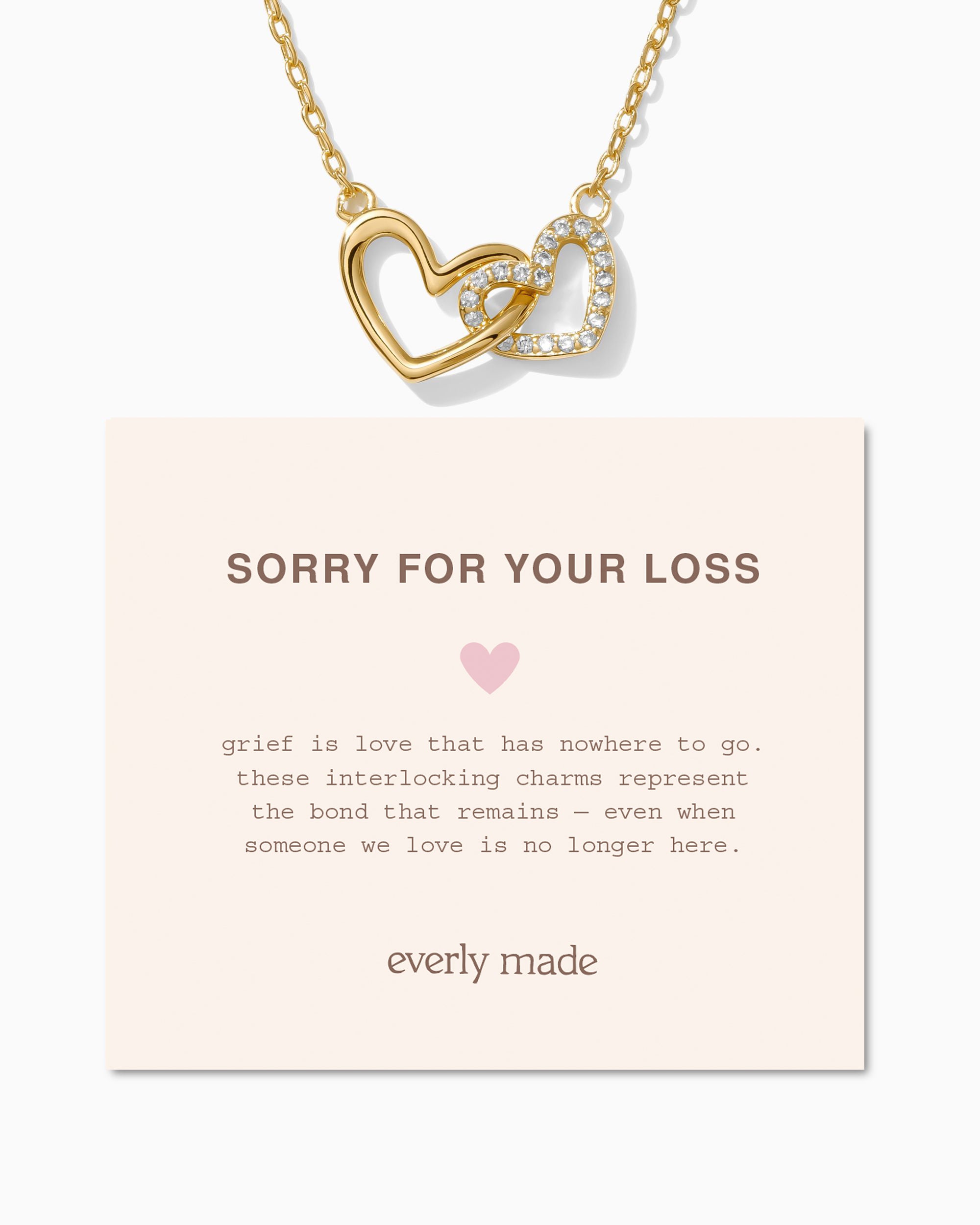 Linked Hearts Necklace • Sorry for your Loss