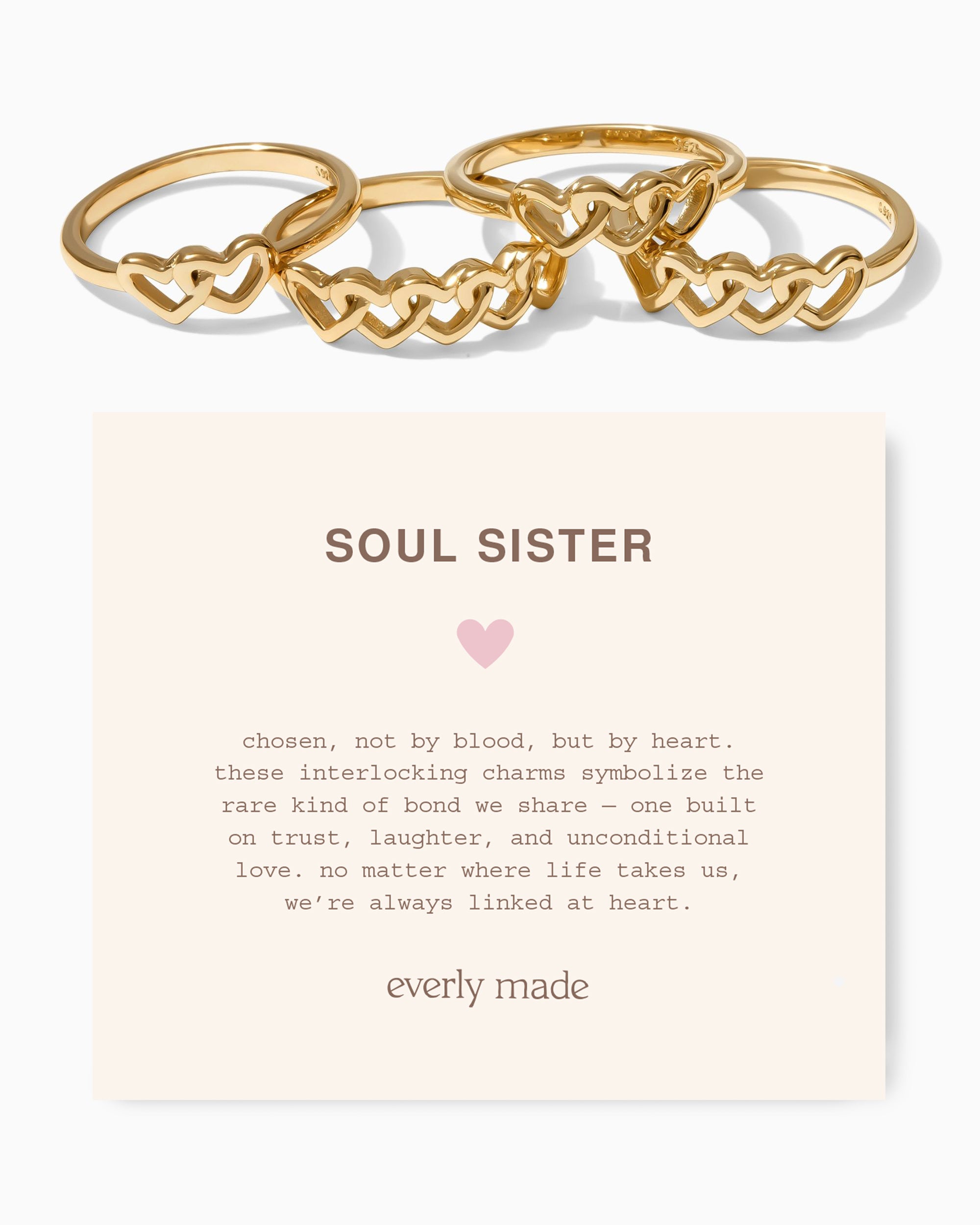 Linked Hearts Ring • Soul Sister