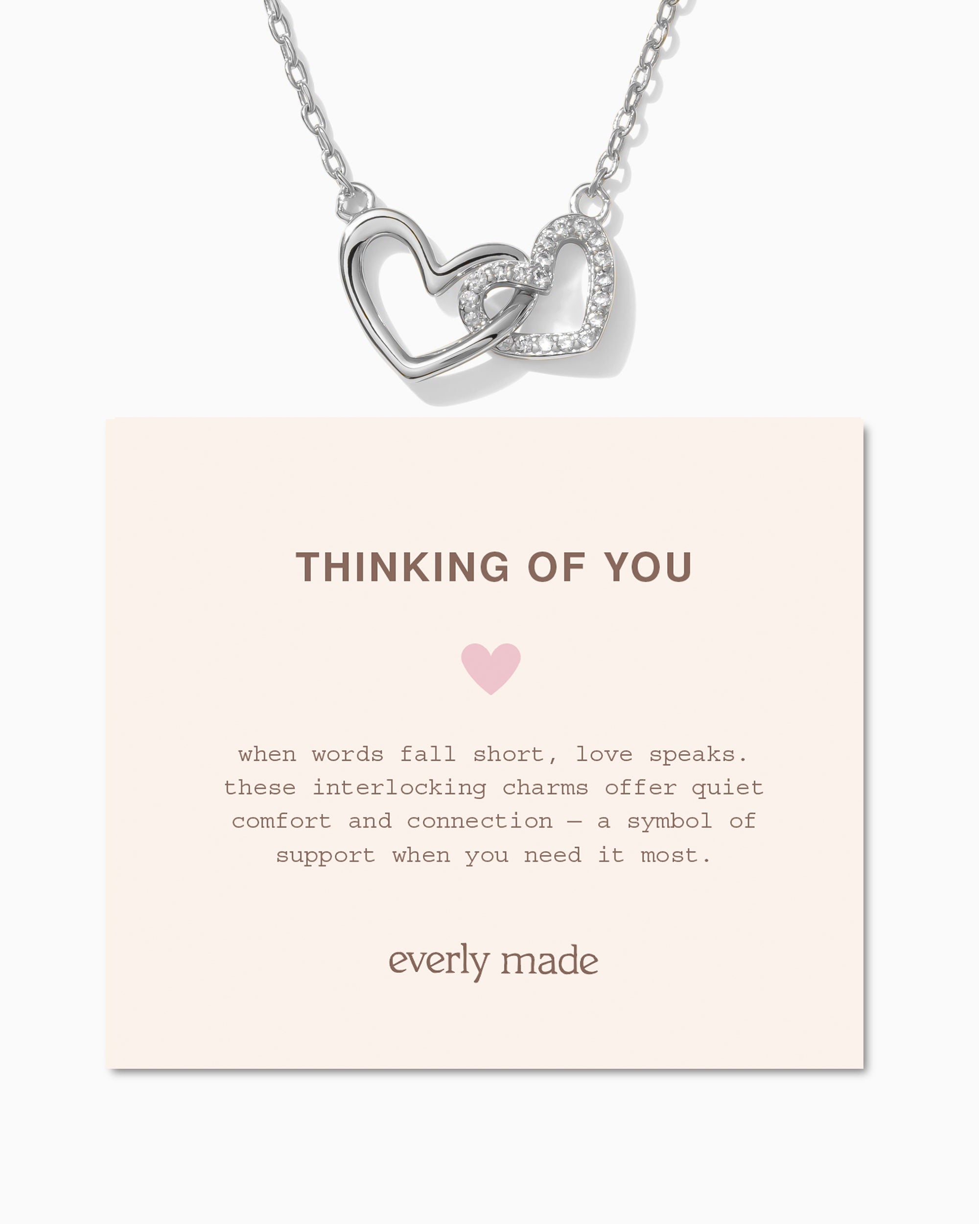 Linked Hearts Necklace • Thinking of You