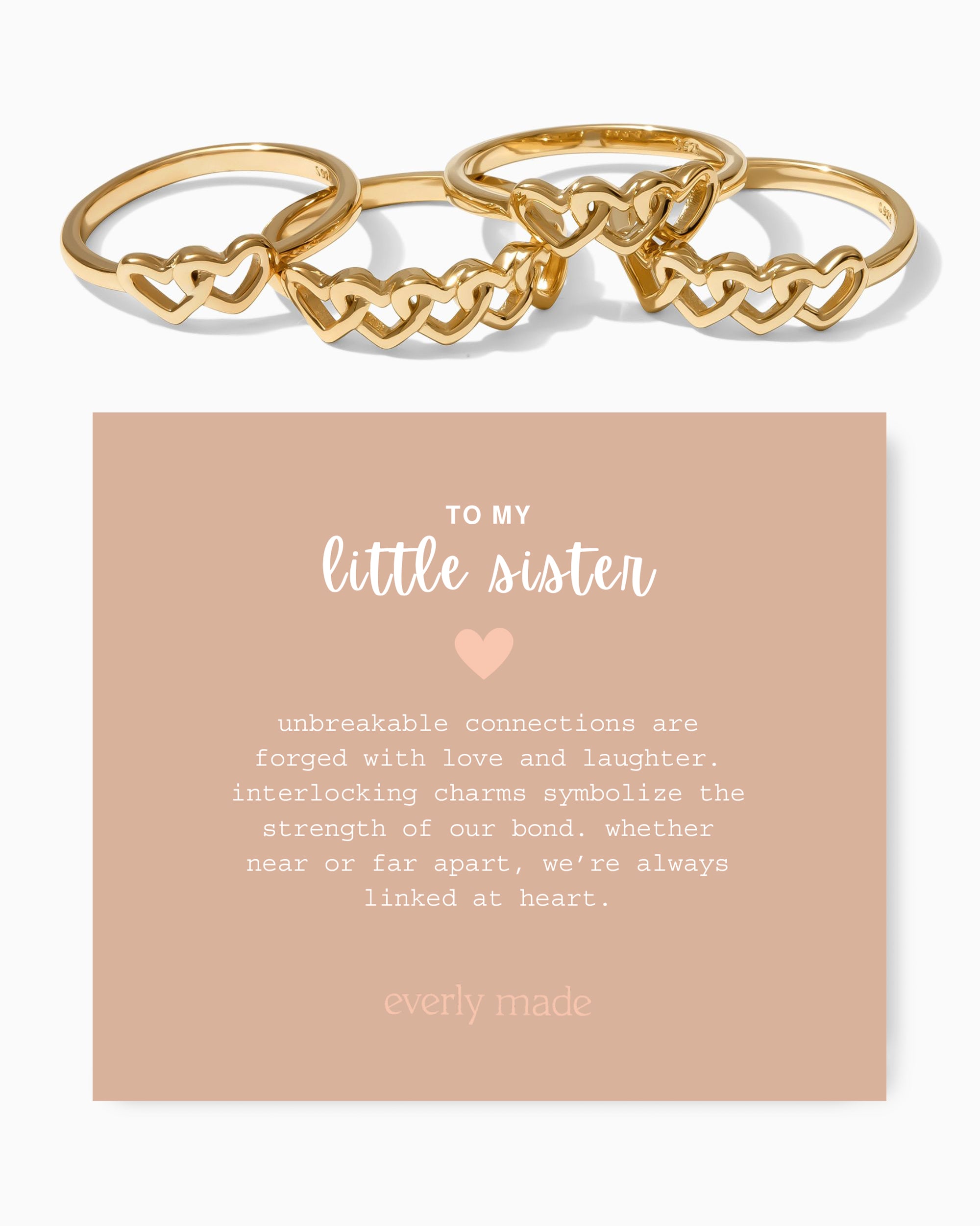Linked Hearts Ring • Little Sister