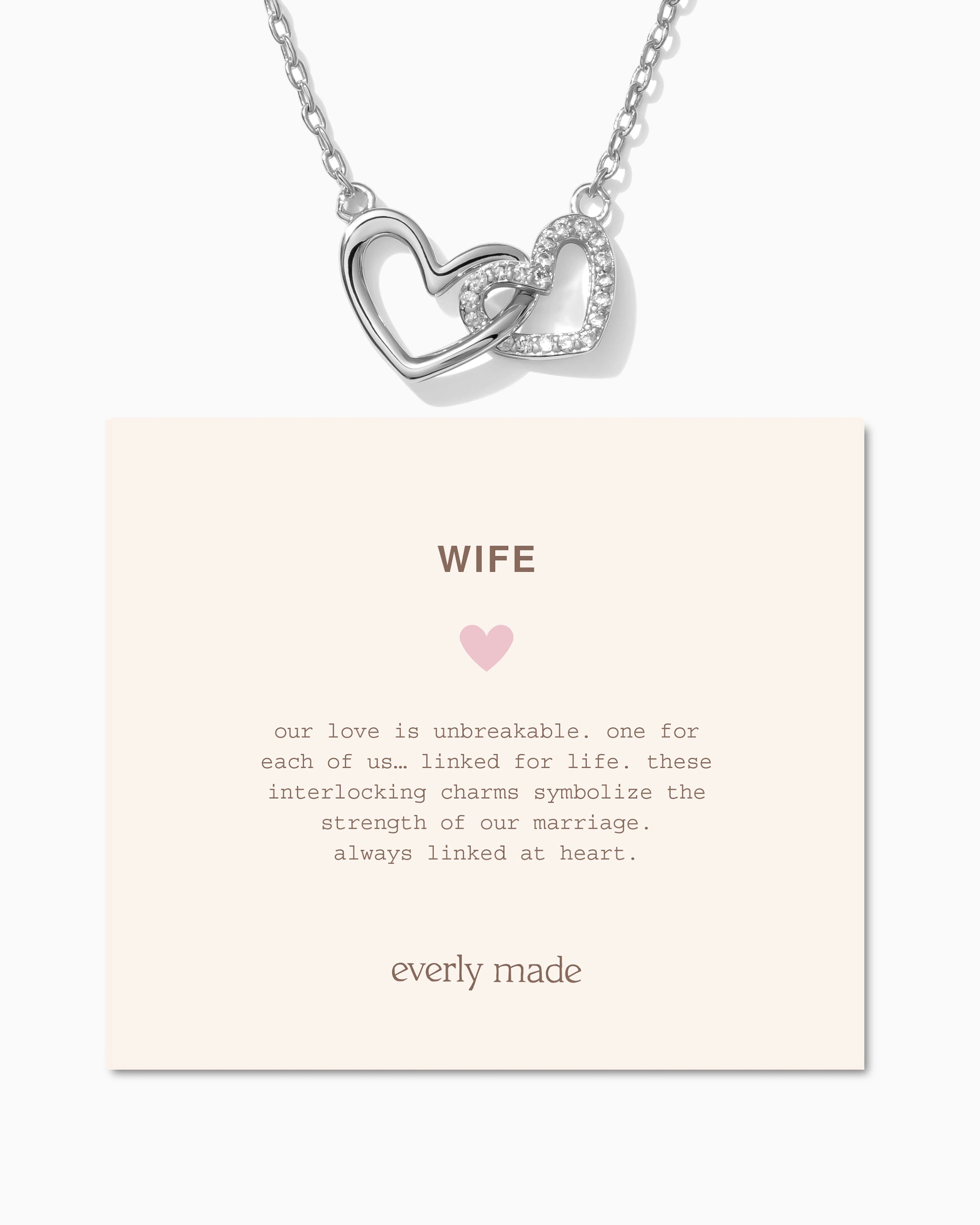 Linked Hearts Necklace • Wife