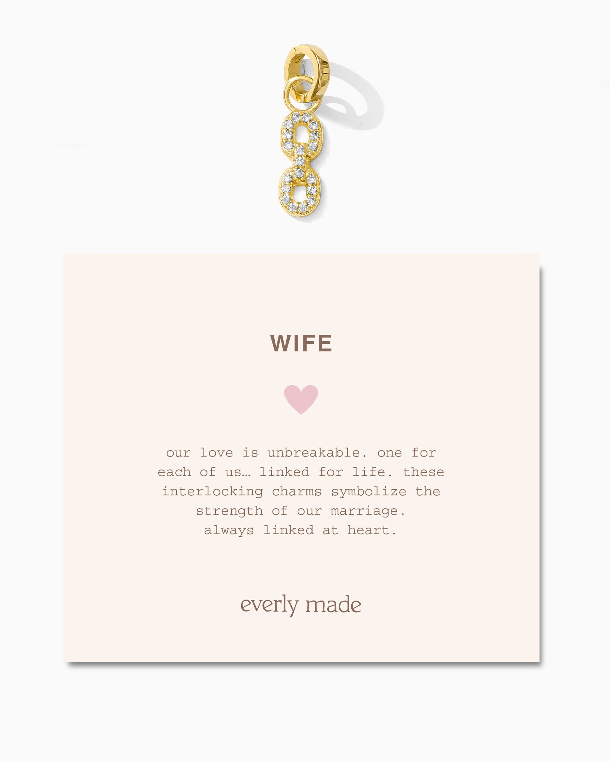 Pavé Linked Clarke Charm • Wife