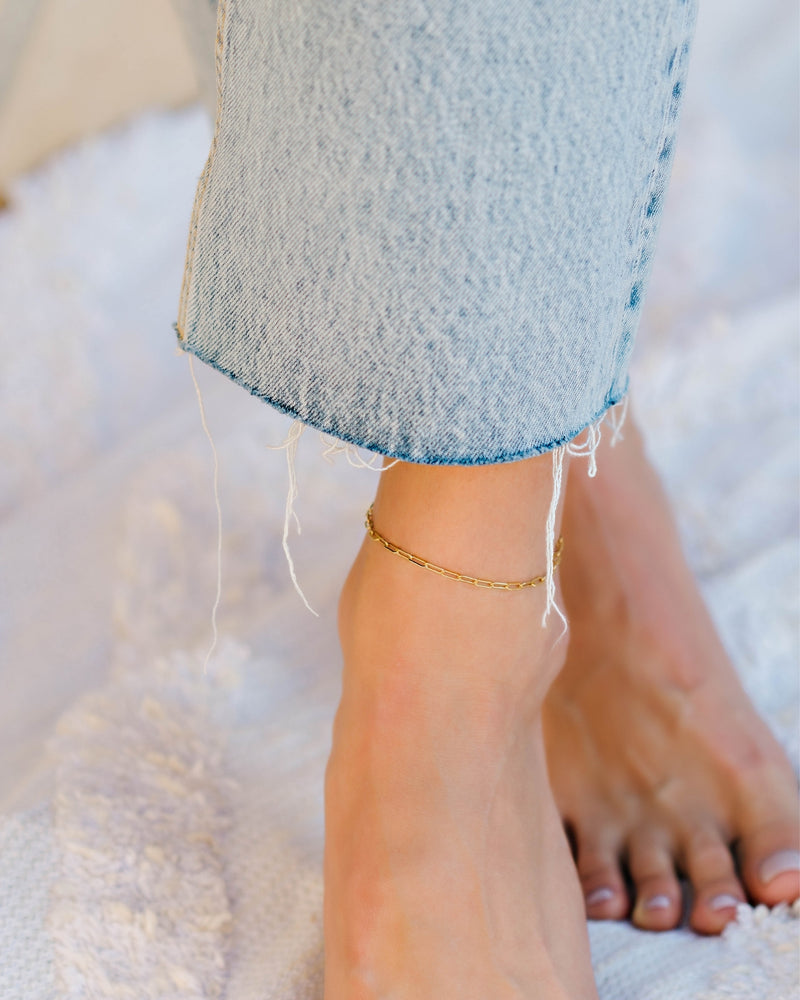 Sierra Paperclip Anklet