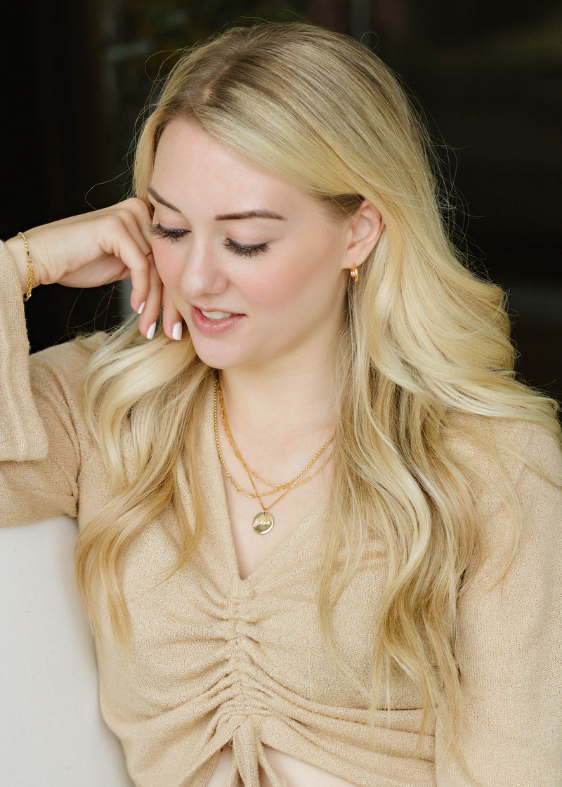 Gratitude Disc Necklace