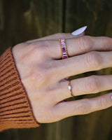 Eloise Pink Baguette Ring