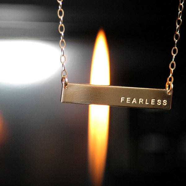 FEARLESS • Classic Bar Necklace