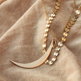 Waxing Crescent Moon Necklace