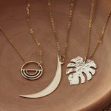 Waxing Crescent Moon Necklace