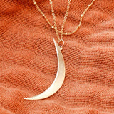 Waxing Crescent Moon Necklace