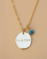 carter necklace • personalize with birthstone