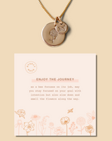 Bee + Flower Necklace • Enjoy the Journey