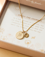 Bee + Flower Necklace • Enjoy the Journey