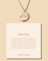 Gratitude Disc Necklace