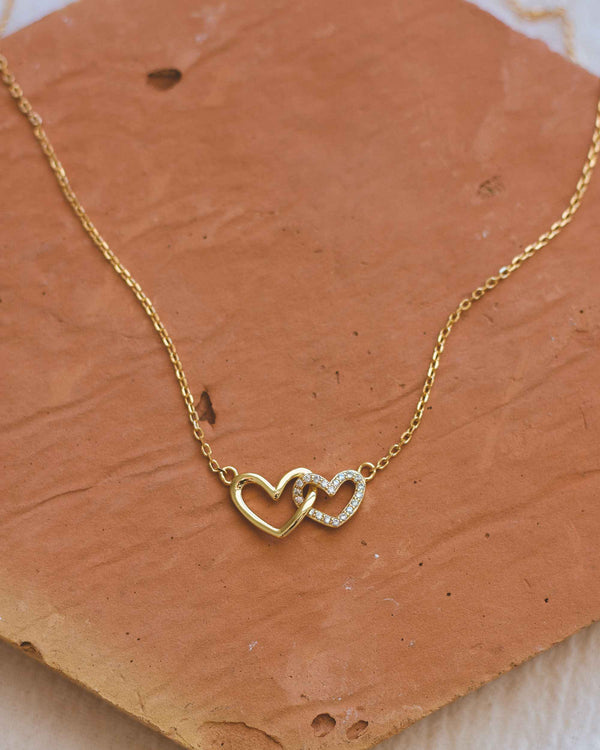 Linked Hearts Necklace • My Galentine