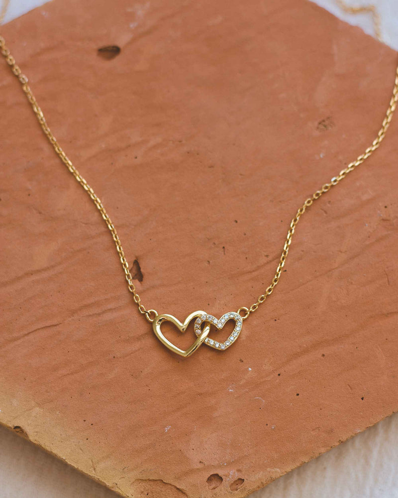 Linked Hearts Necklace • Daddy's Girl
